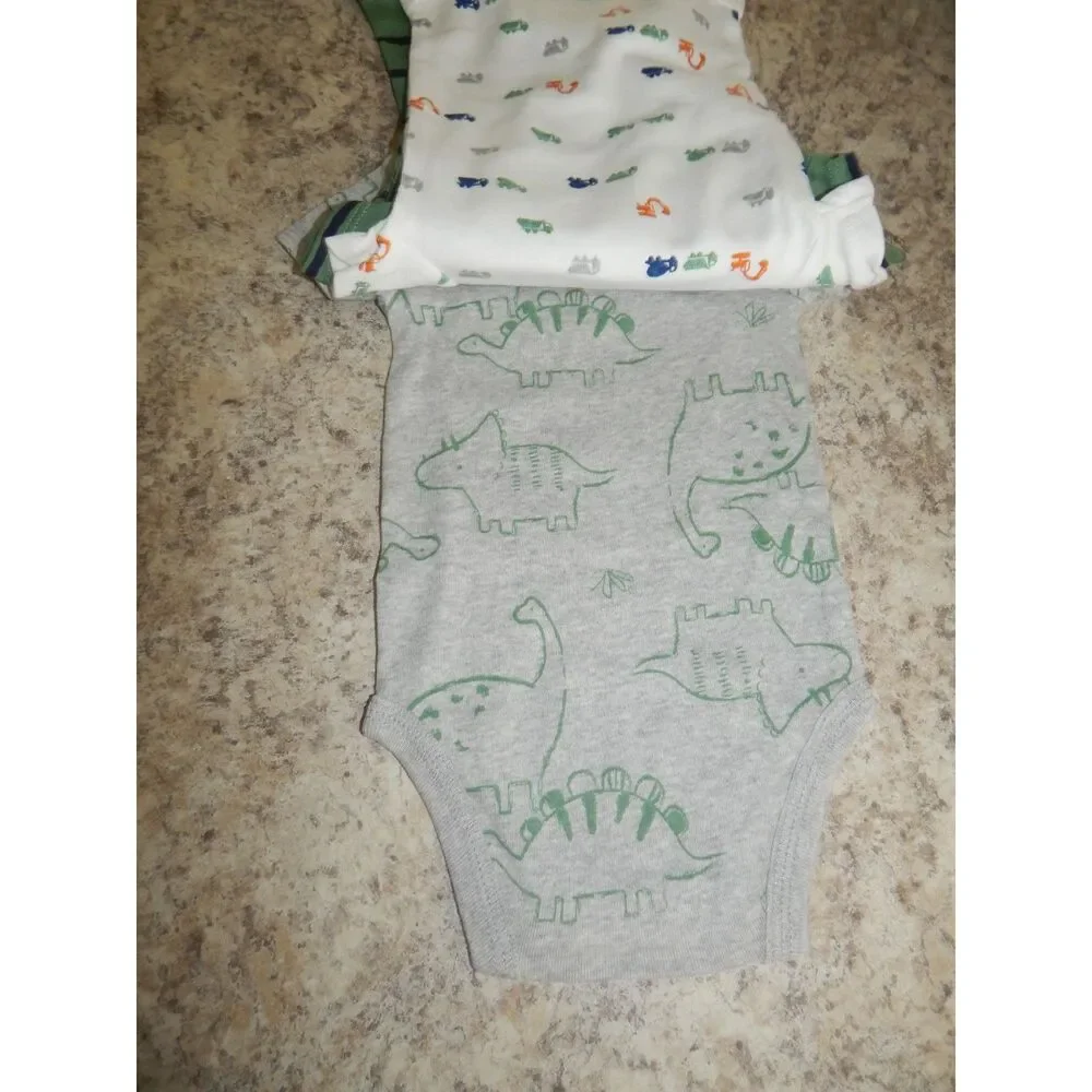 Carters Just One You 6pc Baby Boy Outfit Bundle 3M NWT Cotton Dinosaur Alligator